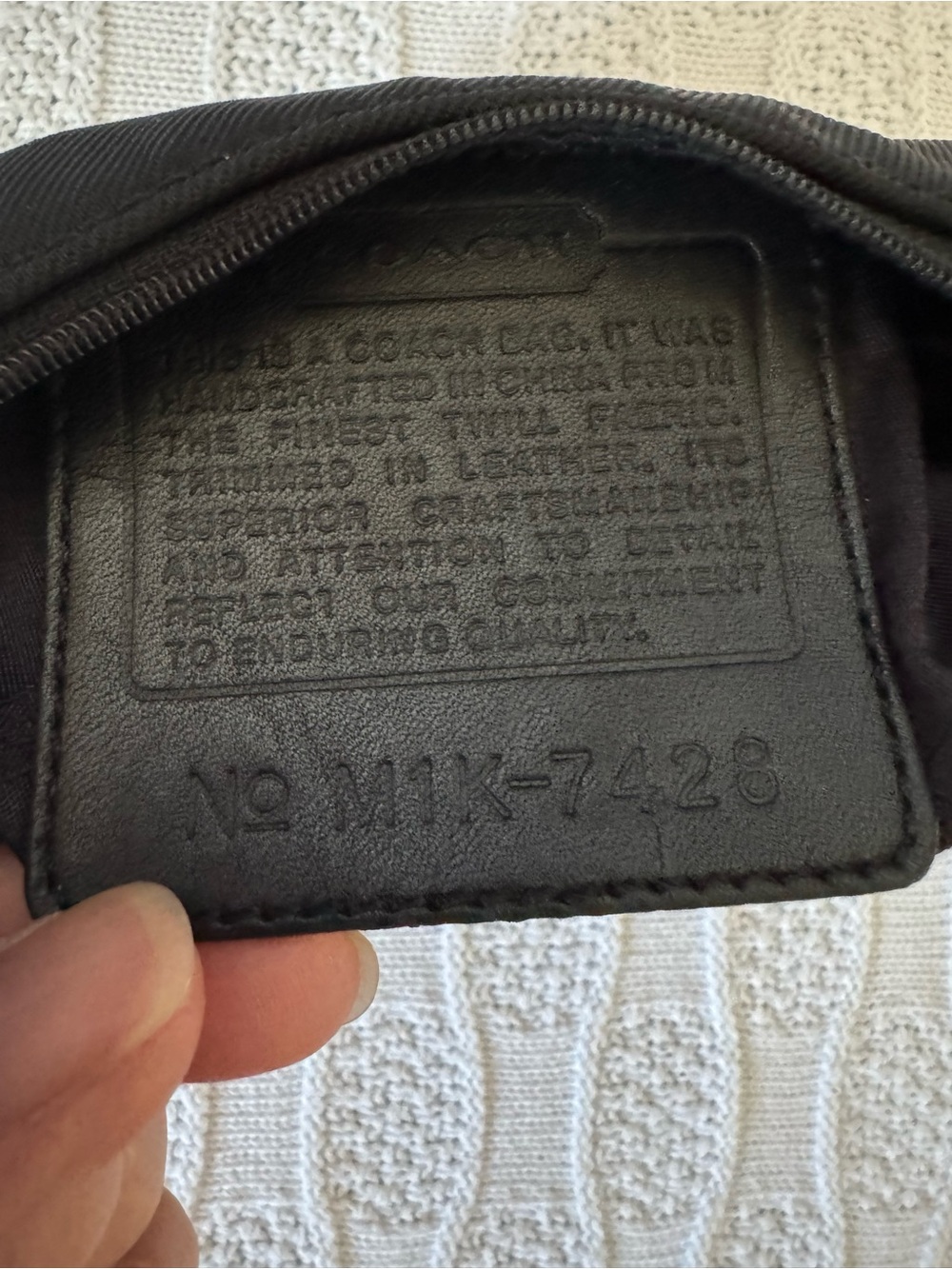 Coach EUC vintage 2001 rare twill mini bag - Picture 7 of 7
